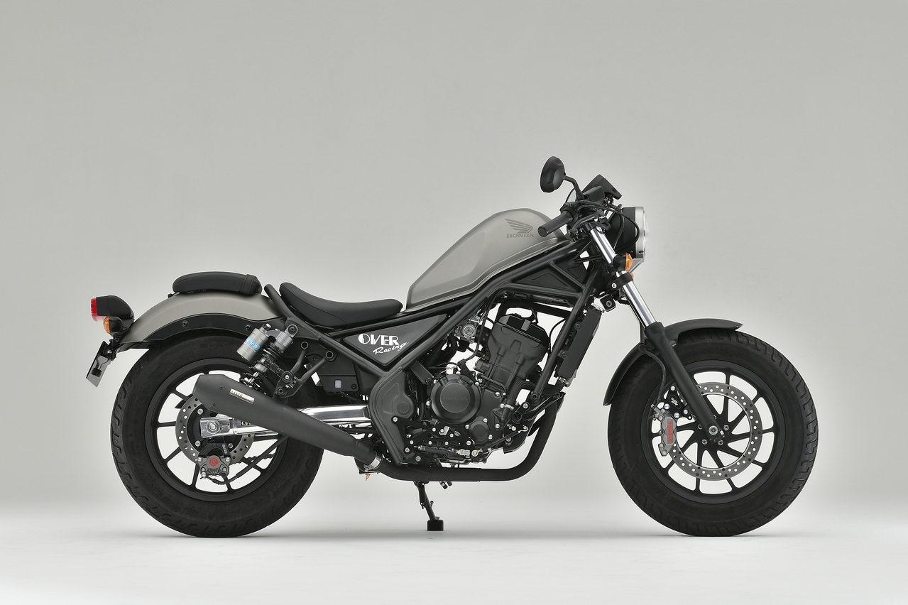 SSメガホンマフラー BLK サイレントスリップオン Rebel250(17-22)/S