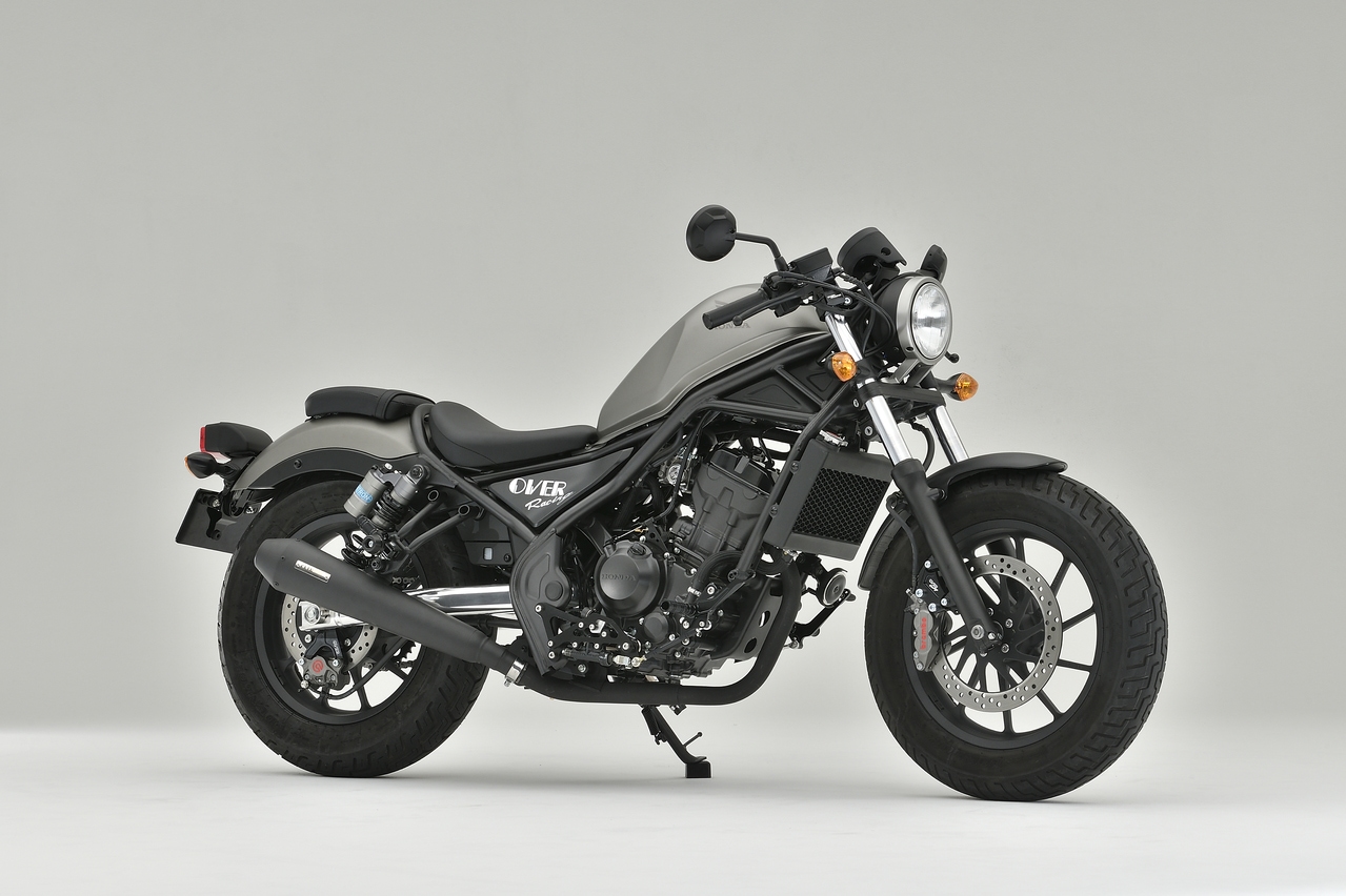 SSメガホンマフラー BLK サイレントスリップオン Rebel250(17-22)/S ...