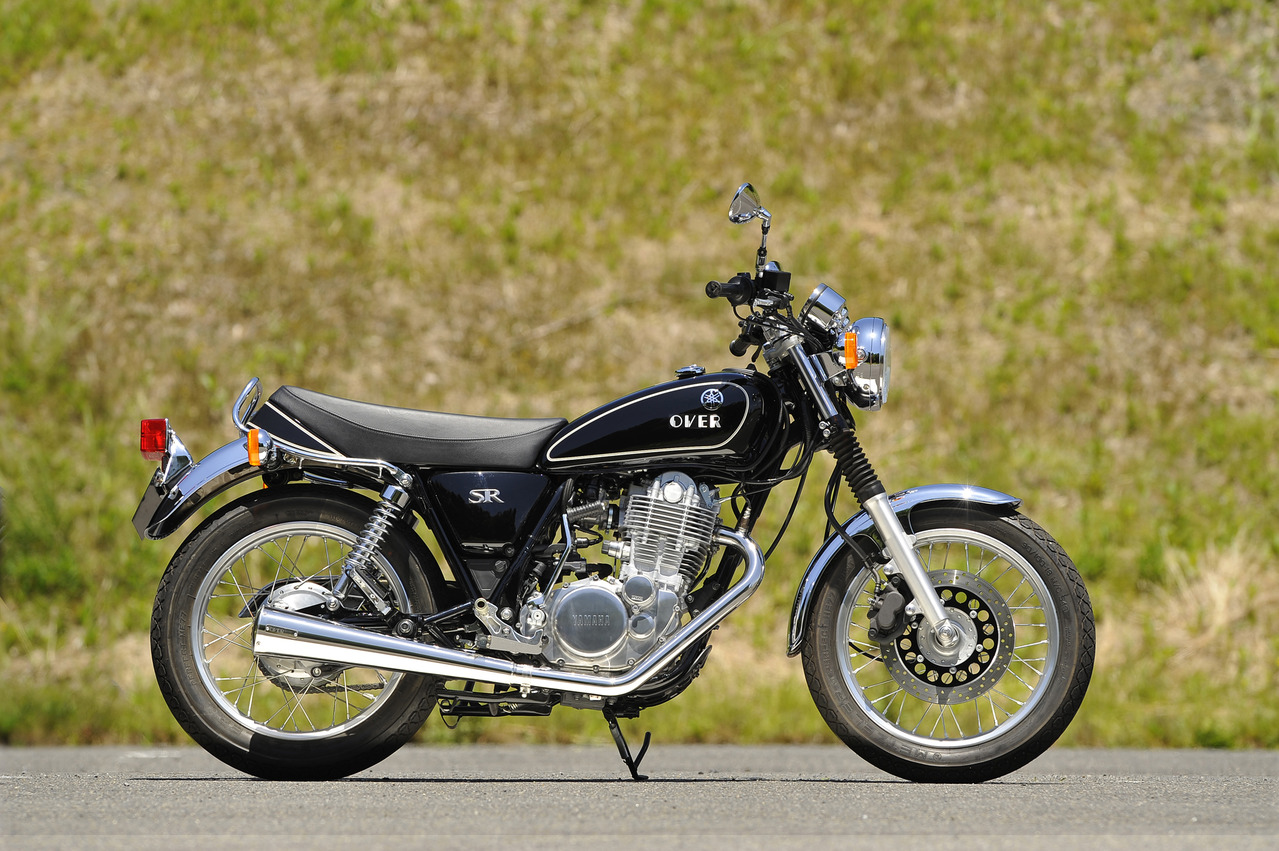 sr400 オーバーレーシング メガホン マフラー-