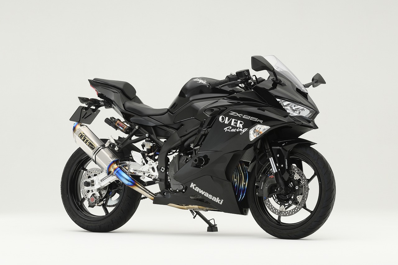 ZX-25R/SE用 4-2-1 OVER RACING フルチタンマフラー