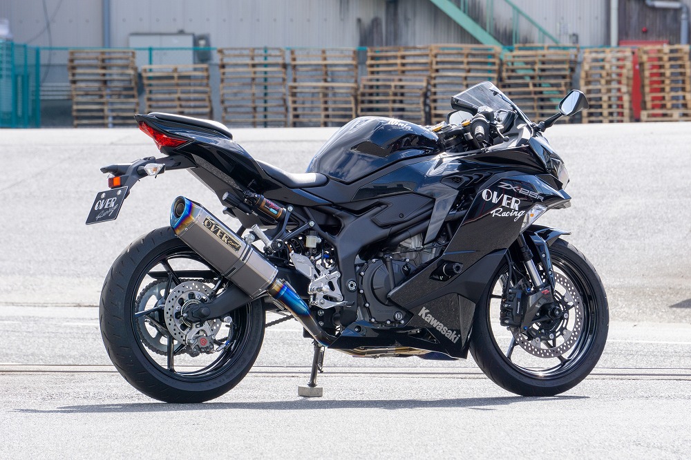 ZX-25R/SE用 4-2-1 OVER RACING フルチタンマフラー